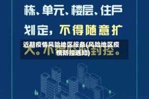 近期疫情风险地区报备(风险地区疫情防控通知)