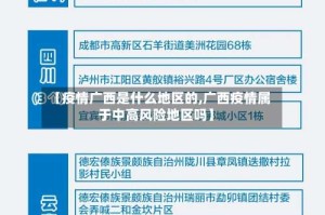 【疫情广西是什么地区的,广西疫情属于中高风险地区吗】