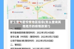 怎么查外面疫情地区信息(怎么查询其他地方的疫情政策?)