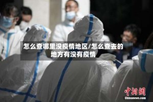 怎么查哪里没疫情地区/怎么查去的地方有没有疫情