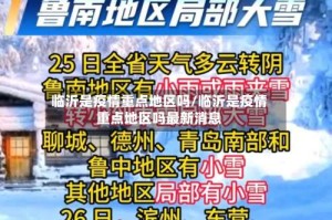 临沂是疫情重点地区吗/临沂是疫情重点地区吗最新消息