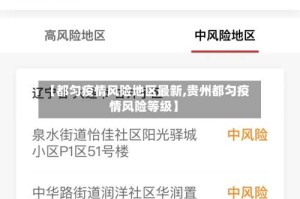 【都匀疫情风险地区最新,贵州都匀疫情风险等级】