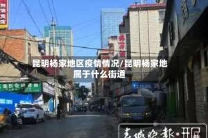 昆明杨家地区疫情情况/昆明杨家地属于什么街道