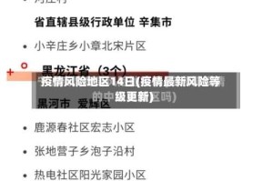 疫情风险地区14日(疫情最新风险等级更新)