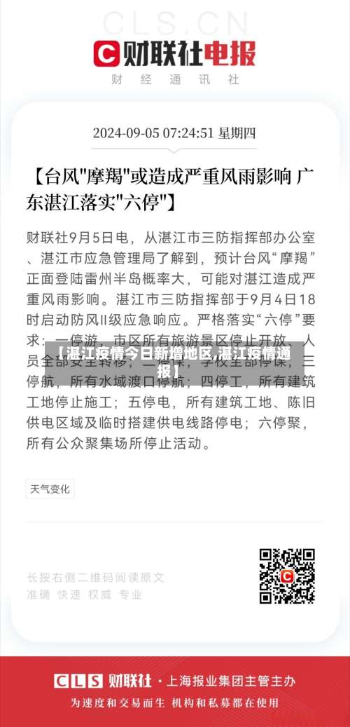 【湛江疫情今日新增地区,湛江疫情通报】-第3张图片