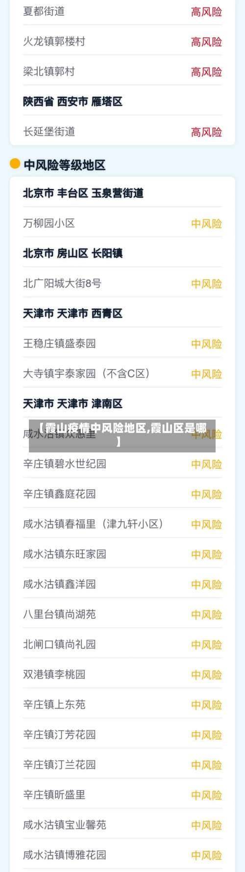【霞山疫情中风险地区,霞山区是哪】-第1张图片