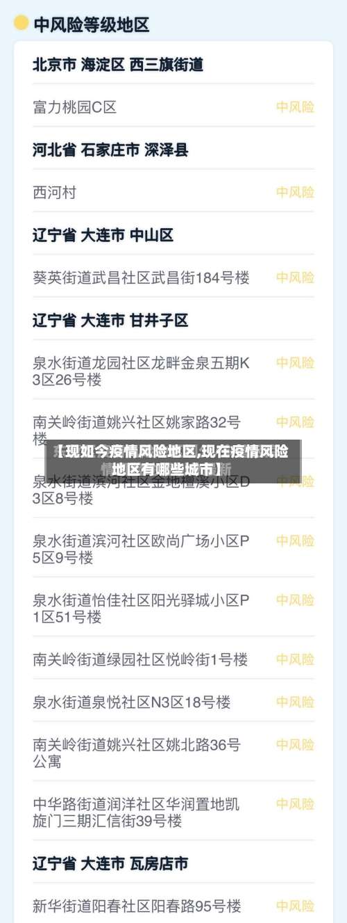 【现如今疫情风险地区,现在疫情风险地区有哪些城市】-第3张图片
