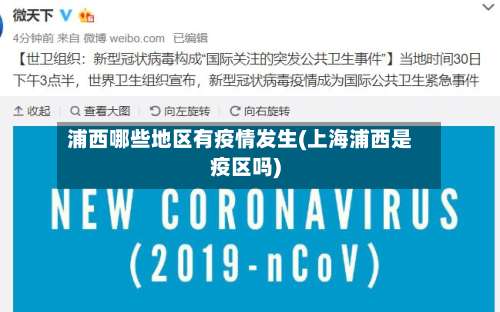浦西哪些地区有疫情发生(上海浦西是疫区吗)-第2张图片