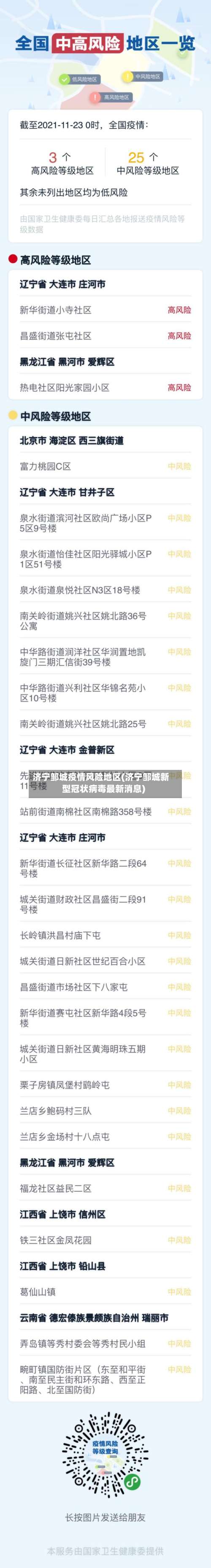 济宁邹城疫情风险地区(济宁邹城新型冠状病毒最新消息)-第1张图片