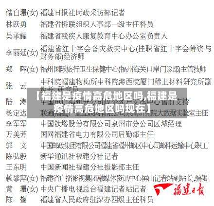 【福建是疫情高危地区吗,福建是疫情高危地区吗现在】-第1张图片