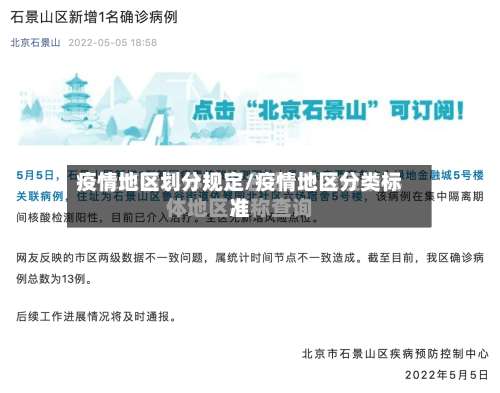 疫情地区划分规定/疫情地区分类标准-第2张图片