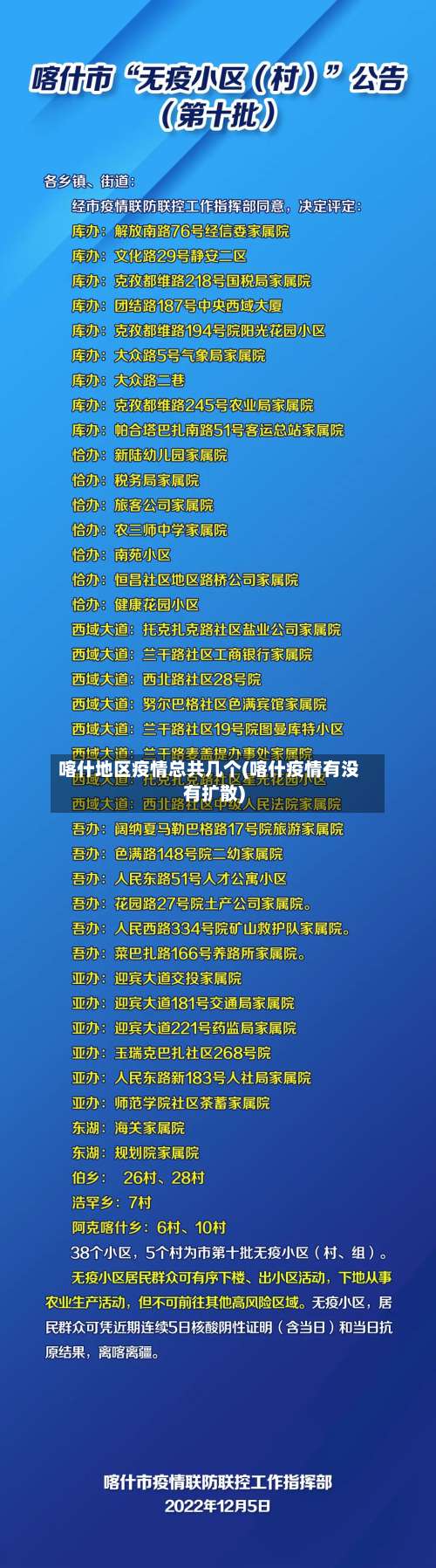 喀什地区疫情总共几个(喀什疫情有没有扩散)-第3张图片