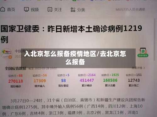 入北京怎么报备疫情地区/去北京怎么报备-第1张图片