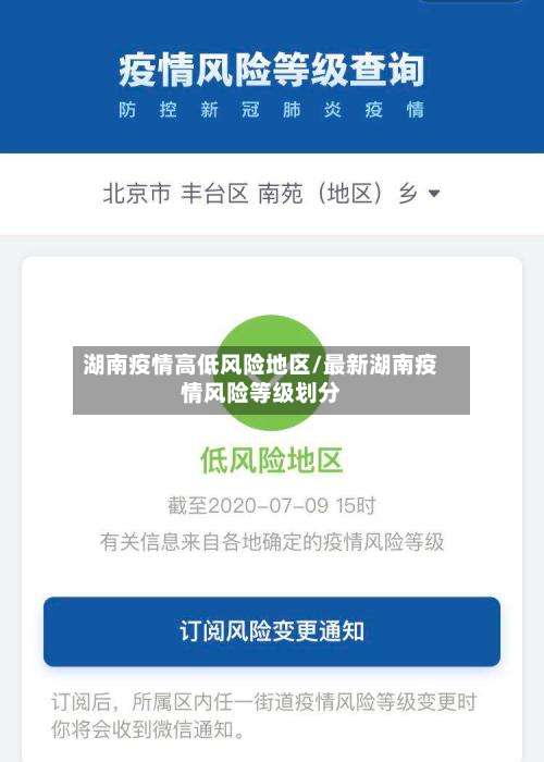 湖南疫情高低风险地区/最新湖南疫情风险等级划分-第3张图片